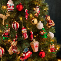 Een afbeelding van Decoris Glazen ballen goud 6cm