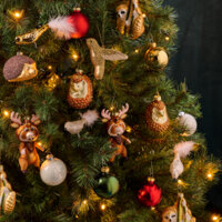 Een afbeelding van Decoris Glazen ballen wit 6cm