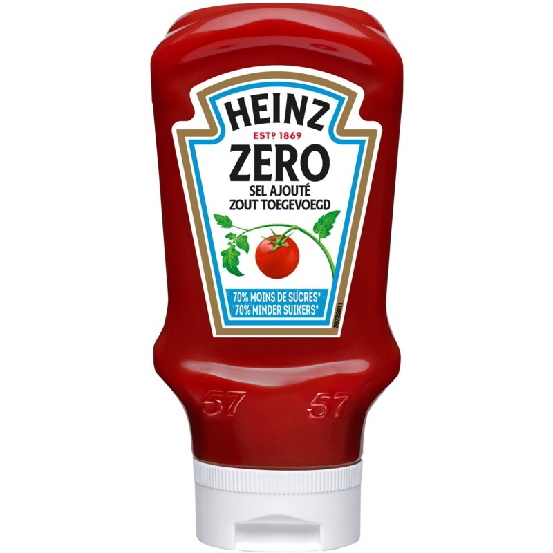 Een afbeelding van Heinz Tomaten ketchup zero bel