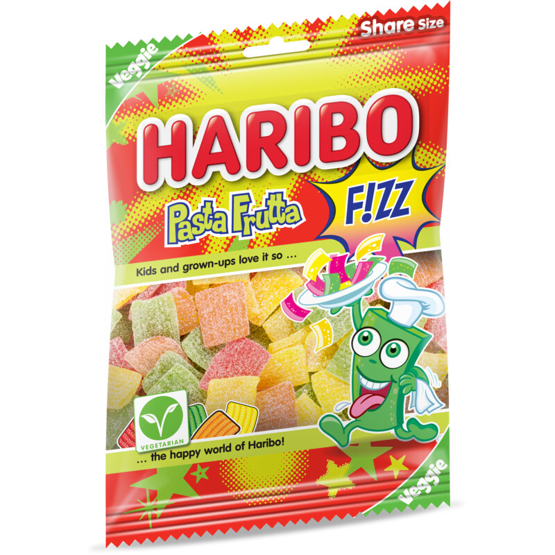Een afbeelding van Haribo Pasta frutta f!zz zuur