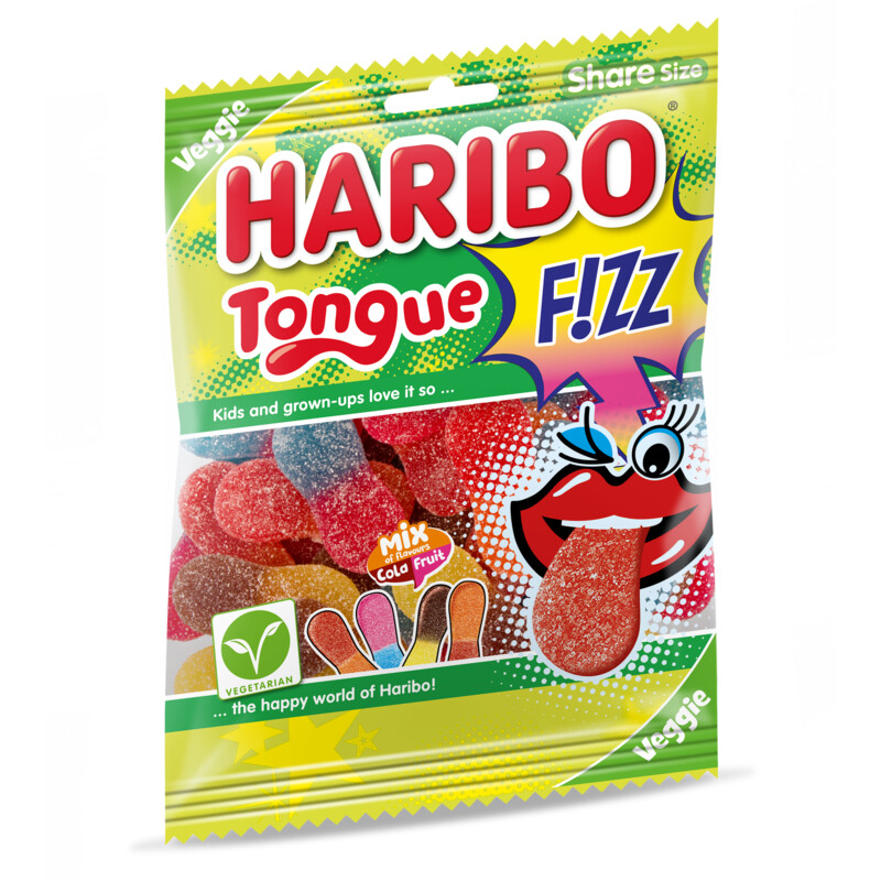 Een afbeelding van Haribo Tongue f!zz zuur