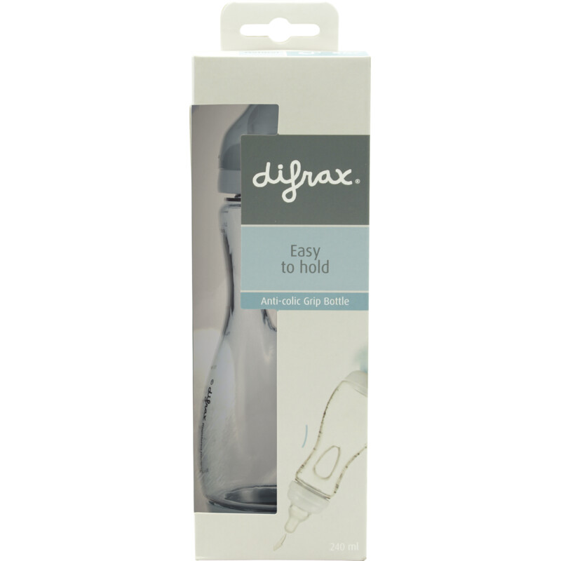 Een afbeelding van Difrax Handgreepfles groot easy grip