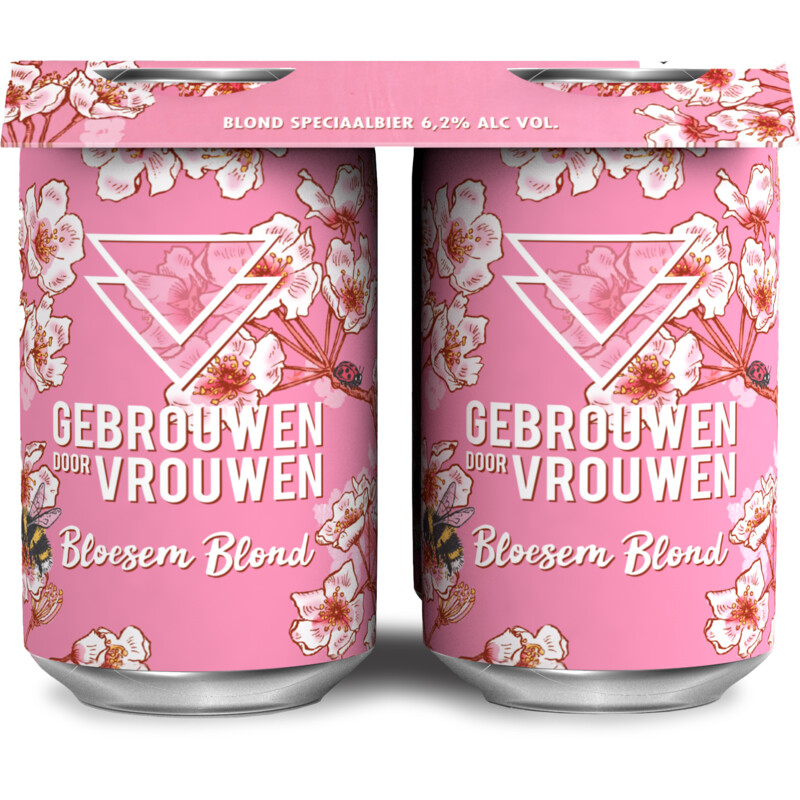 Een afbeelding van Gebrouwen door vrouw Bloesem blond 4-pack