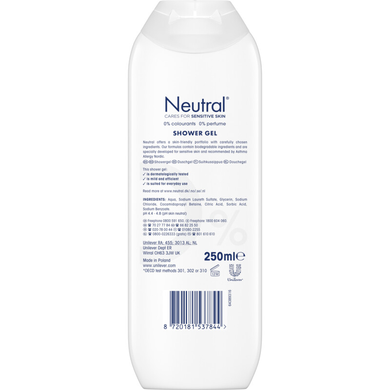 Een afbeelding van Neutral Showergel 0%