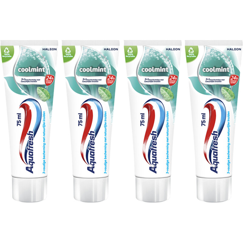 Een afbeelding van Aquafresh Cool mint 4-pack