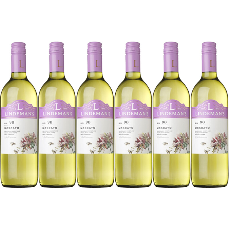 Een afbeelding van Lindeman's Bin 90 moscato 6 flessen