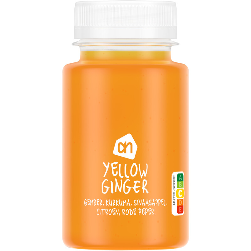 Een afbeelding van AH Yellow ginger gember kurkuma sinaasappel