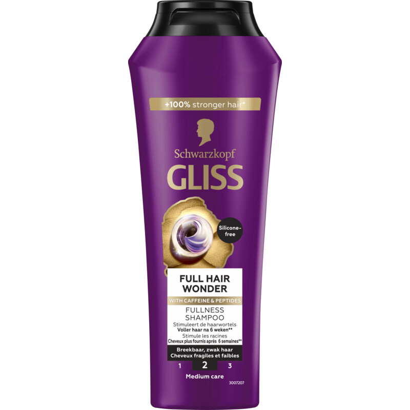 Een afbeelding van Gliss Full hair wonder shampoo