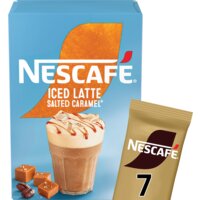 Een afbeelding van Nescafé Iced latte salted caramel oploskoffie