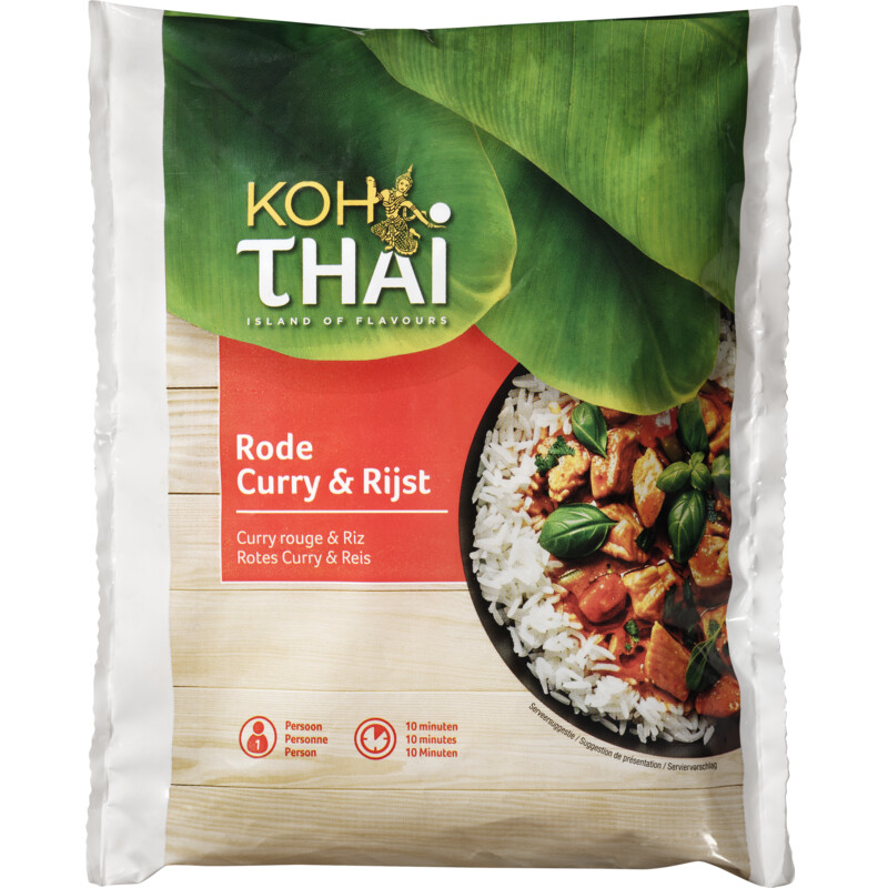 Een afbeelding van Koh Thai Rode curry & rijst