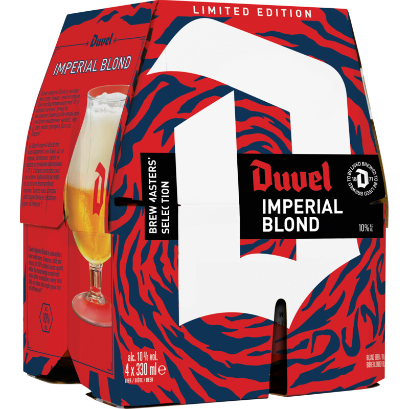 Een afbeelding van Duvel Imperial blond 4-pack bel