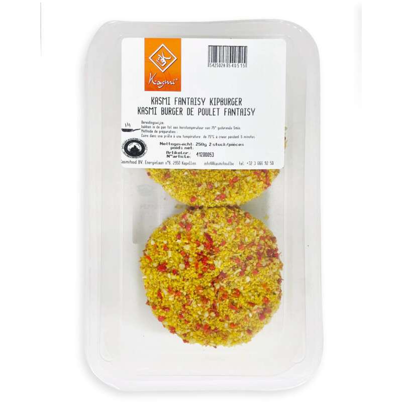 Een afbeelding van Kasmi Fantaisy kipburger