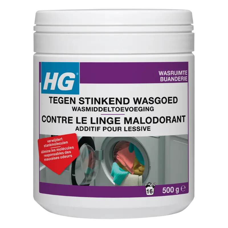HG Tegen stinkend wasgoed wastoevoeging