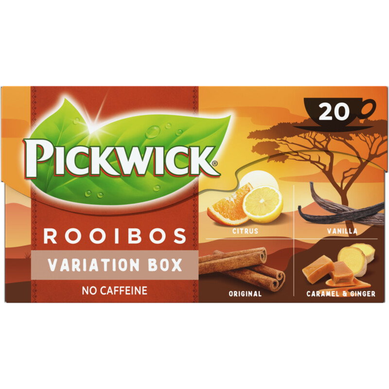 Een afbeelding van Pickwick Rooibos thee variatiebox