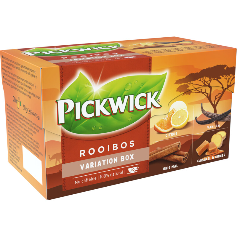 Een afbeelding van Pickwick Rooibos thee variatiebox