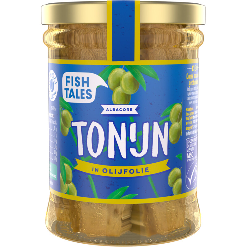 Een afbeelding van Fish Tales Witte tonijn in olijfolie