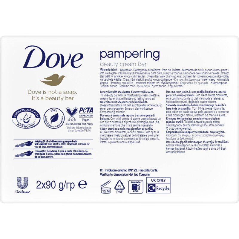 Een afbeelding van Dove Pampering beauty cream bar