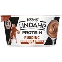 Een afbeelding van Lindahls Protein pudding chocolade-cookies smaak