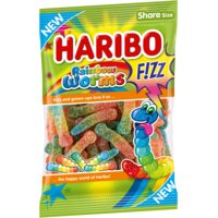 Een afbeelding van Haribo Rainbow worms f!zz zuur