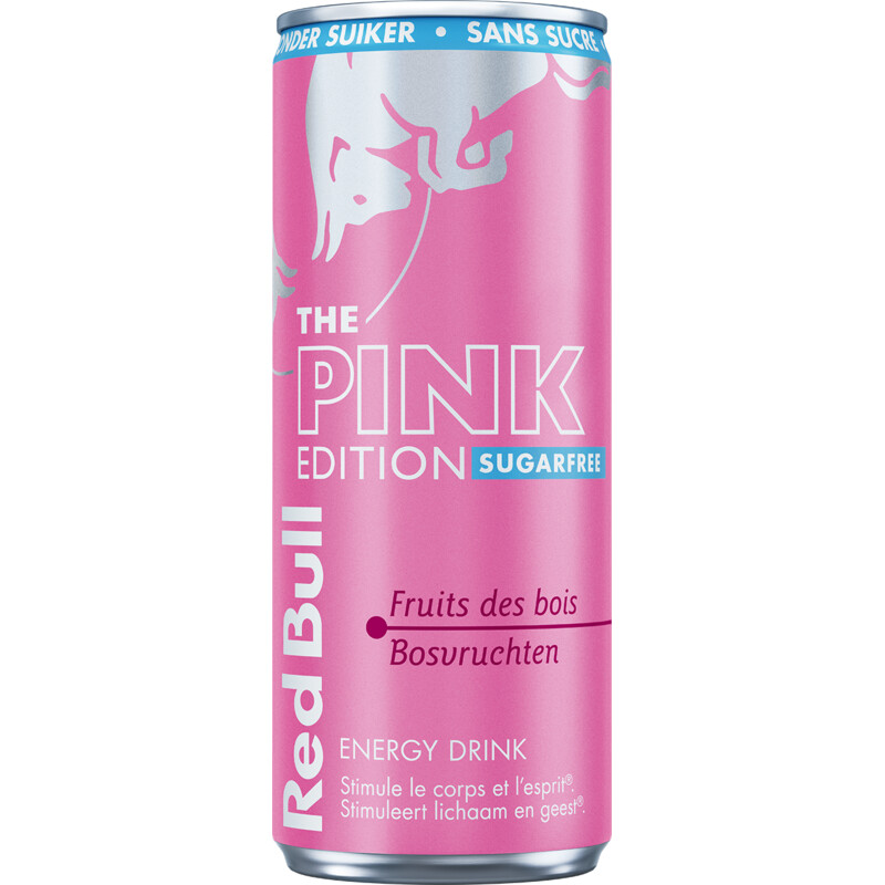 Een afbeelding van Red Bull Sugarfree pink edition bel