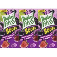 Een afbeelding van DubbelFrisss Boost bosvruchten & appel 6-pack