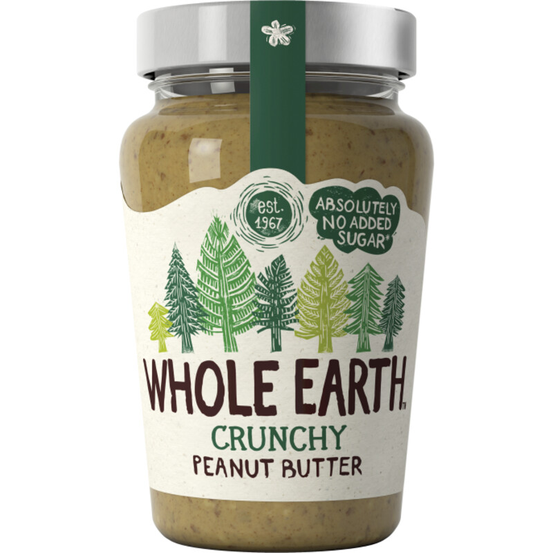 Een afbeelding van Whole earth Crunchy peanut butter