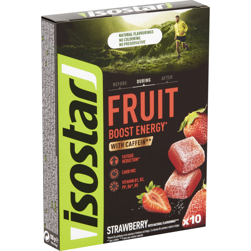 Een afbeelding van Isostar Energy fruit boost strawberry