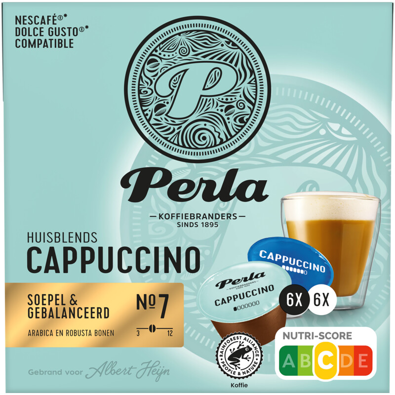 Een afbeelding van Perla Huisblends Dolce gusto compatible cappucino