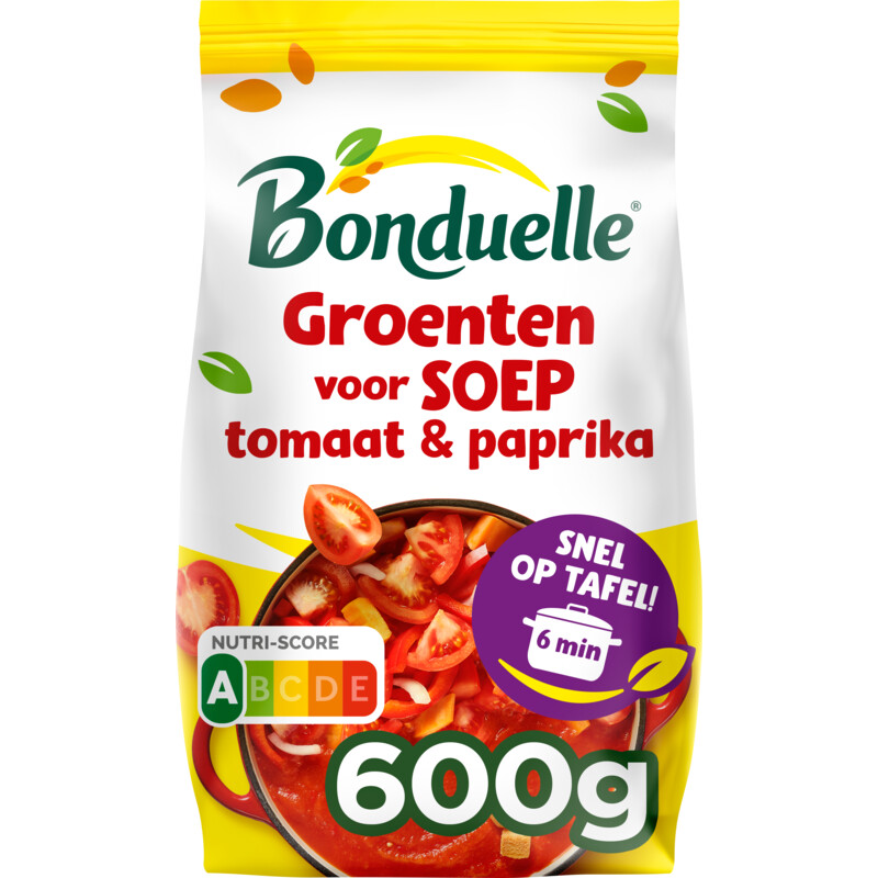 Een afbeelding van Bonduelle Groenten voor soep tomaat & paprika