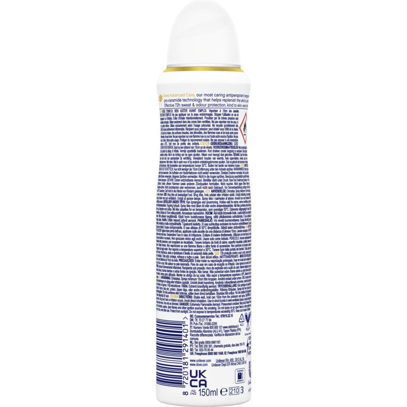 Een afbeelding van Dove Acai & waterlily anti-transpirant spray