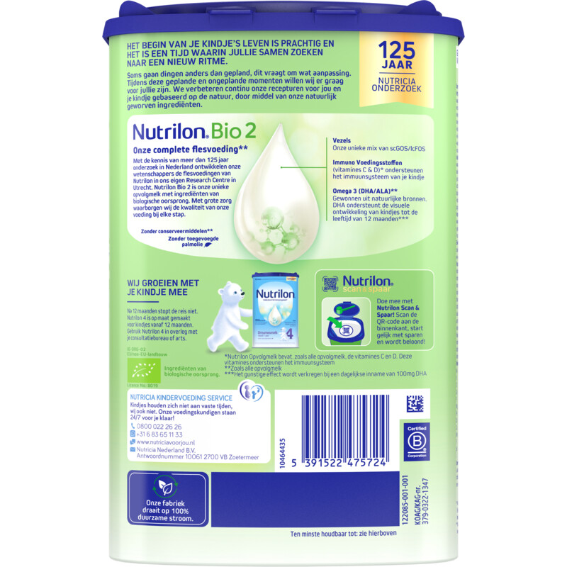Een afbeelding van Nutrilon Bio 2 opvolgmelk 6+ maanden