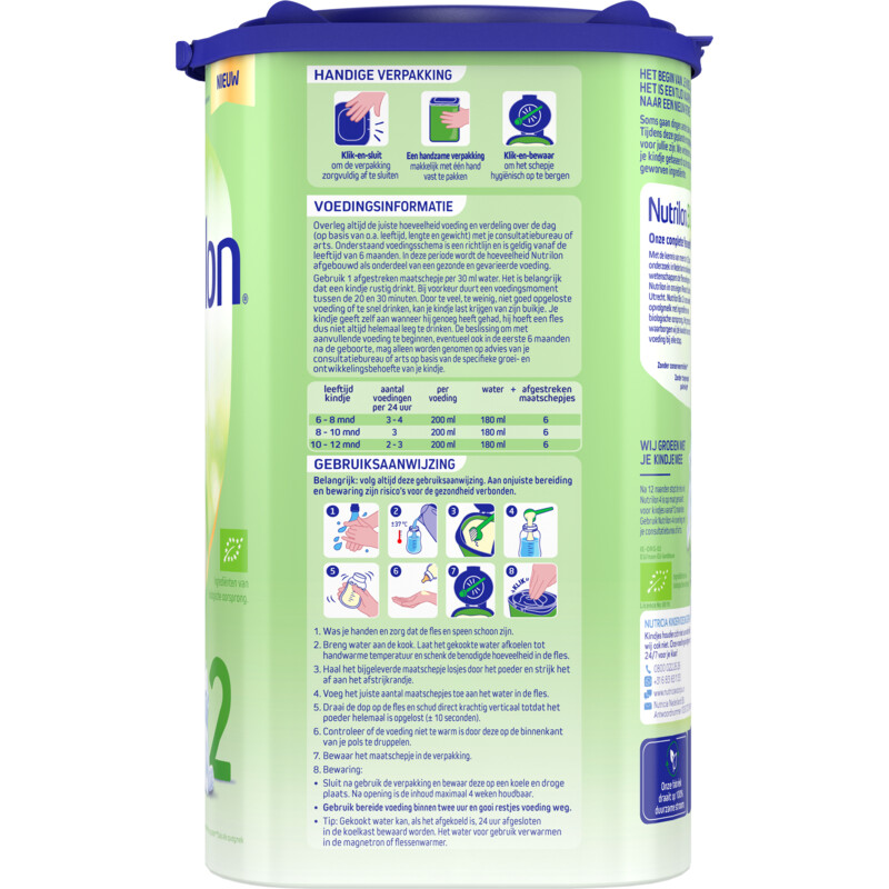 Een afbeelding van Nutrilon Bio 2 opvolgmelk 6+ maanden