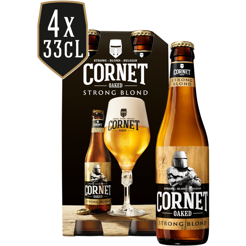 Een afbeelding van Cornet Oaked strong blond 4-pack