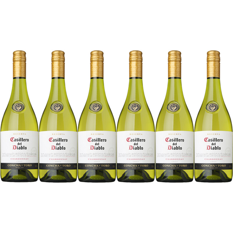 Een afbeelding van Casillero del Diablo Chardonnay reserva 6 flessen