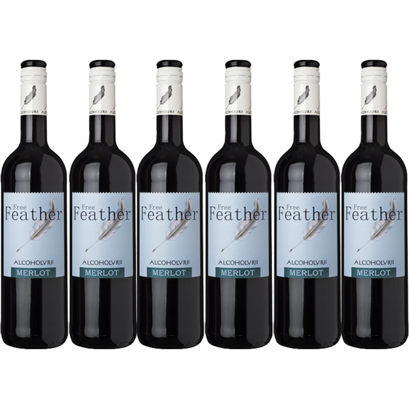 Een afbeelding van Free Feather Merlot Alcoholvrij 6-pack