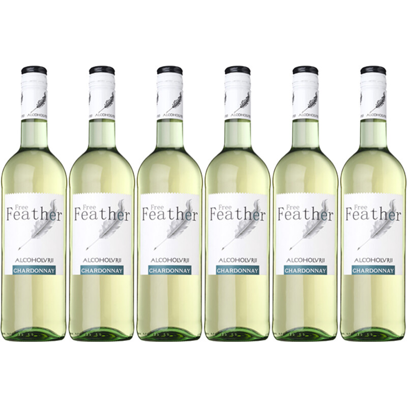 Een afbeelding van Free Feather Chardonnay Alcoholvrij 6-pack