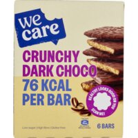 Een afbeelding van Wecare Bars crunchy dark choco low sugar