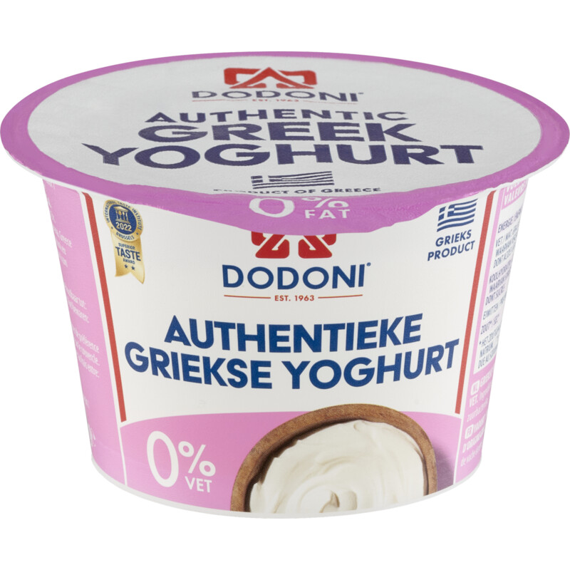 Een afbeelding van Dodoni Griekse yoghurt 0% vet