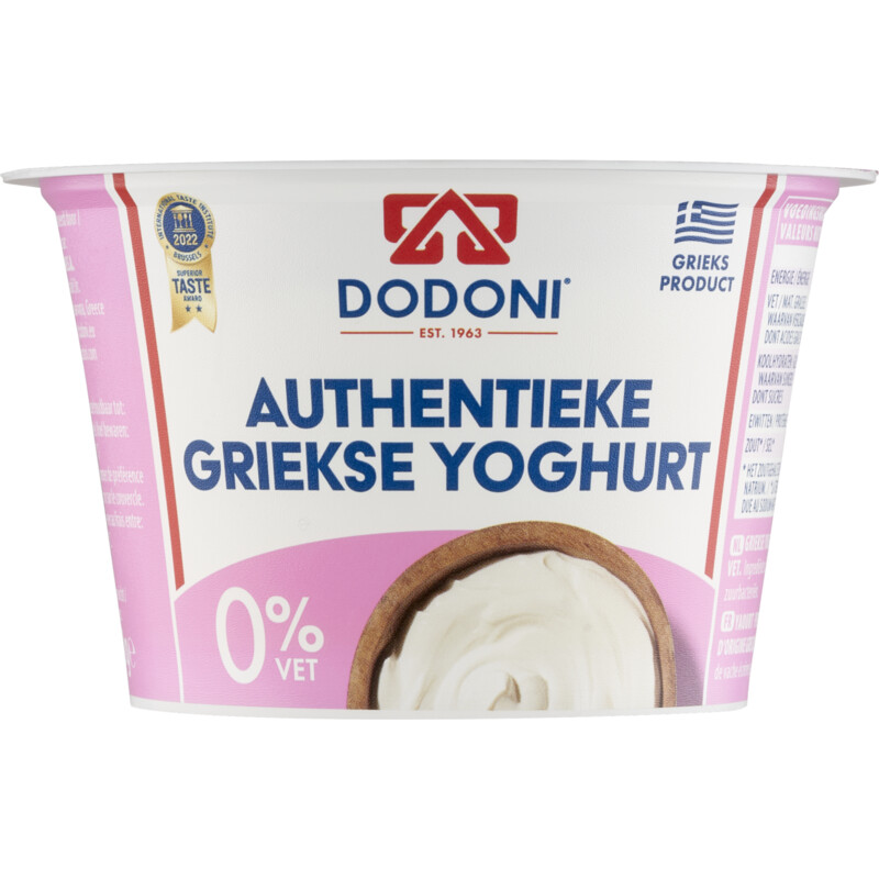 Een afbeelding van Dodoni Griekse yoghurt 0% vet