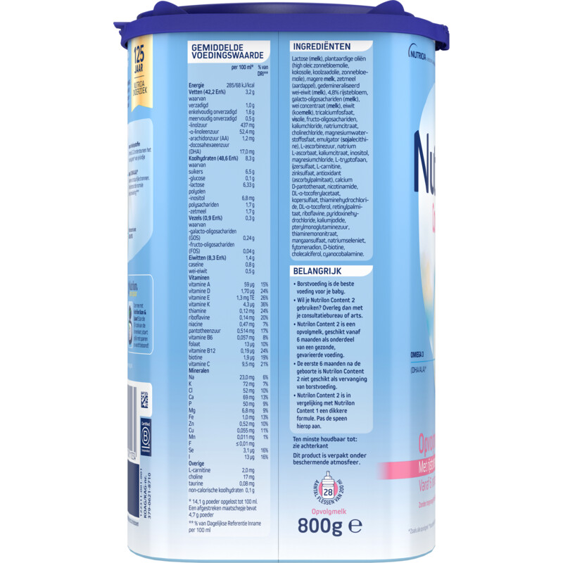 Een afbeelding van Nutrilon Content 2 6+ maanden