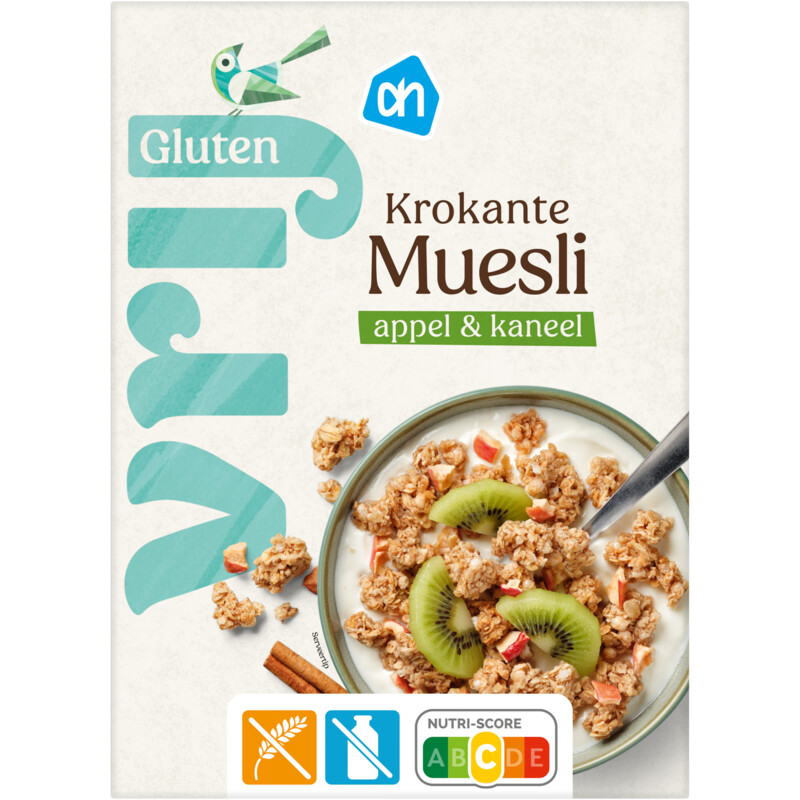 Een afbeelding van AH Glutenvrij Krokante muesli appel kaneel
