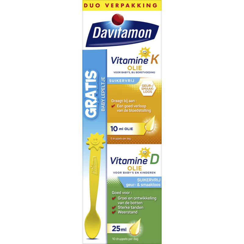 Een afbeelding van Davitamon Baby eerste vitamines D + K