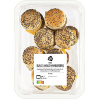 Een afbeelding van AH Mini black angus hamburgers