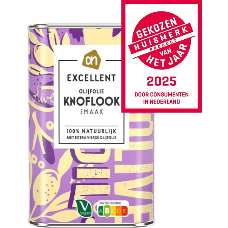 Een afbeelding van AH Excellent Olijfolie knoflook smaak