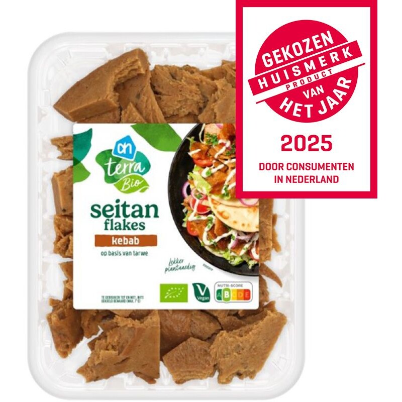 Een afbeelding van AH Terra Biologische seitan flakes kebab