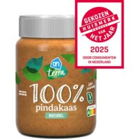 Een afbeelding van AH Terra Plantaardig 100% pindakaas naturel