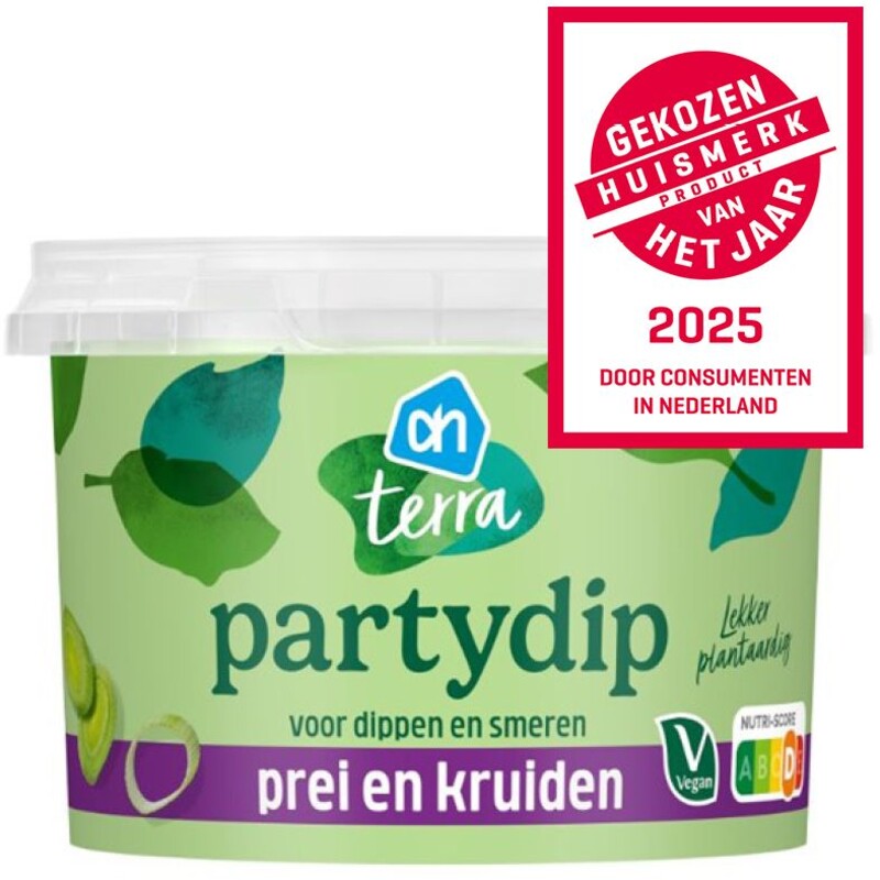 Een afbeelding van AH Terra Plantaardig party dip prei en kruiden