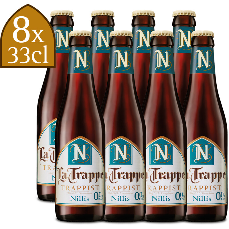 Een afbeelding van La Trappe Trappist nillis 0.0% tray