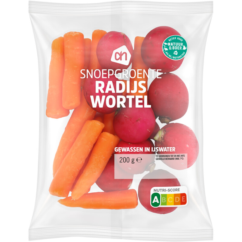 Een afbeelding van AH Snoepgroente radijs wortel