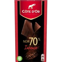 Een afbeelding van Côte d'Or 70% Pure chocolade reep intense